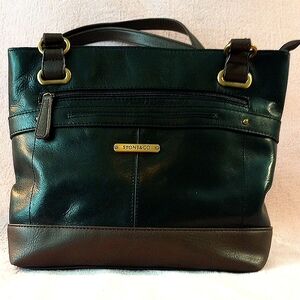 Stone & Co. Black and Brown Leather Handbag